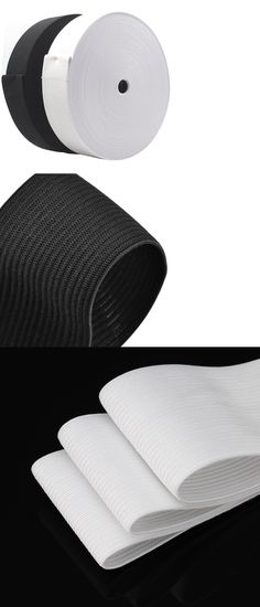Knitted Elastic Black//White 3/" width for waistbands sleeves underwear skirts
