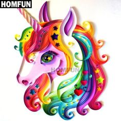 Full Drill Unicorn 5D Diamond Embroidery Painting Cross Stitch Craft Home Decor