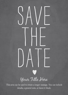 save the date email templates