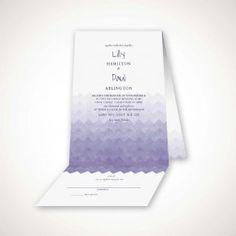 modern lace all in one card all in one place wedding invitation