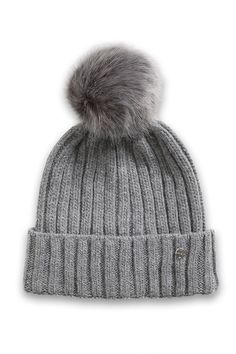 Ladies Bobble Hat Chunky Warm Winter Thermal Fleece Lined Pom Pom Popcorn Beanie