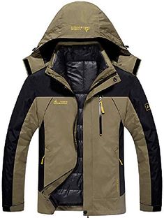 ZSHOW Herren Wasserdichte Winddichte Schneejacke Ski Jacke Kapuzenjacke mit Fleecefutter ZSHOW Herren Wasserdichte Winddichte Schneejacke Ski Jacke Kapuzenjacke mit Fleecefutter