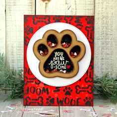 DOG /& PAW PRINT HEART DIE CUTS B// W TOPPER PET SILHOUETTE 16 SPELLBINDERS CAT
