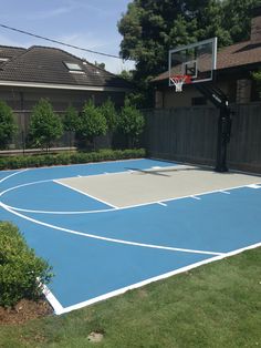 79 Backyard Court Designs Ideas Backyard Court Outdoor Basketball Court Basketball Court Backyard
