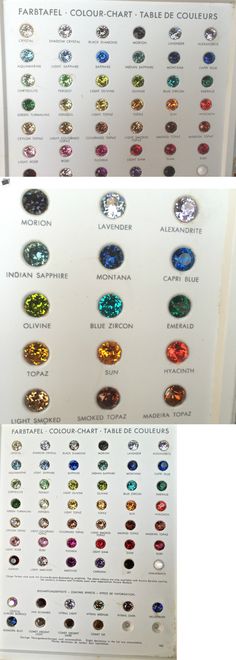 Loose Gemstones 40132 Loose Gemstones Sample Color Chart 1962 - sample general color chart Loose Gemstones 40132 Loose Gemstones Sample Color Chart 1962 - sample general color chart