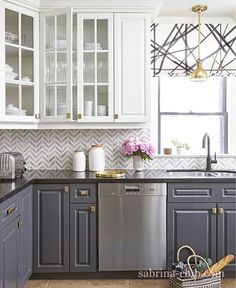 Smoke Glass Subway Tile | White shaker cabinets, Shaker cabinets ... Smoke Glass Subway Tile | White shaker cabinets, Shaker cabinets ...