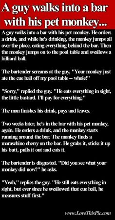 A monkey walks into a barbershop joke