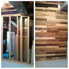 33 Best Hide Water Heater And Furnace Images Laundry Room Partial Wall To Hide Furnace In Our Laundry Room Palletwoodrepurposing Mor2becreated Craft