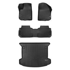 All Weather Floor Mat for 2016-2019 Jaguar F-PACE 3D Full Protection Car Accessories Black 3 Piece Set