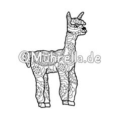 Cute Llamas Coloring Book sample coloring page #coloring #book #pages #