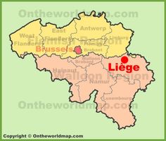 lige location on the belgium map