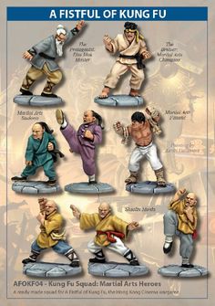 Martial Arts Figurine; Girl Ready Stand