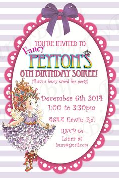 fancy birthday invitation