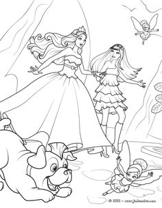 Tori Keira Riff And The Fairies Barbie Printable Print Out Color This Decorate Your Room