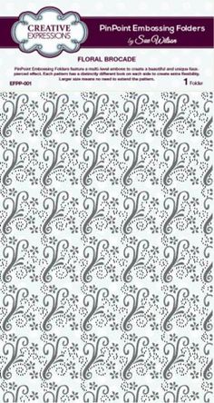 CREATIVE EXPRESSIONS A4 Embossing Folder DAISY TIERS EF-028 Sue Wilson