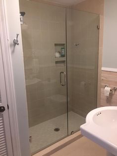 Alumax Model Pl70 Frameless Sliding Gl Shower Enclosure With Frameless Shower Enclosure Featuring 3 8 Clear Tempered Gl And Chrome Hardware Clamps Through Robe Hook