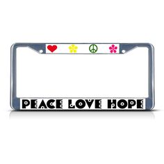 GOD FORGIVES LET HIM RELIGIOUS GOD JESUS License Plate Frame Metal Chrome WHITE
