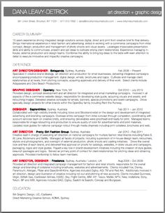 art director resume samples