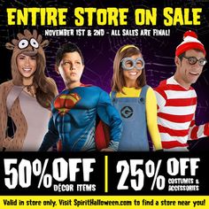 our deadliest sale of this season is happening now get to your local spirit halloween store for 50 off decor items and 25 off costumes and accessories - Spirit Halloween 50 Off Coupon our deadliest sale of this season is happening now get to your local spirit halloween store for 50 off decor items and 25 off costumes and accessories - Spirit Halloween 50 Off Coupon