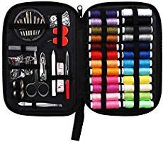 1 Pacco di Aghi da Cucire Kit Pratico PE TUXWANG Kit Cucito Set da Cucito con Accessori da Cucire da 90 Pezzi con Custodia per Trasporto conteggio 30 24 Bobine di Filo