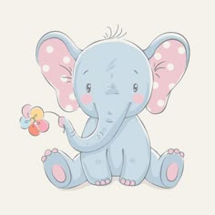 free baby elephant clip