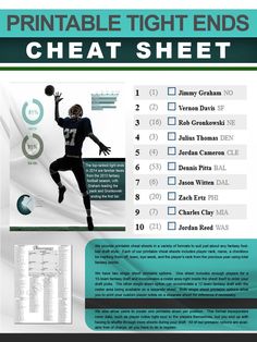 create free nfl cheat sheets for your fantasy football draft free football cheat sheets