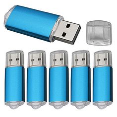 LHN 16GB Swivel USB Flash Drive USB 2.0 Memory Stick Blue