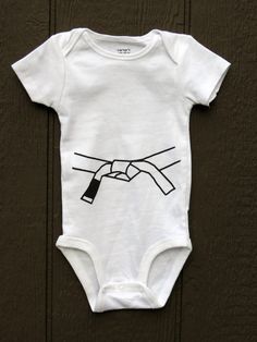 Baby Girls Long Sleeve Jumpsuit Jiu Jitsu Silhouette Baby Clothes