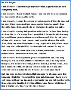 Just A Thought For The Homewrecker From A Wife Just A Thought For The Homewrecker From A Wife