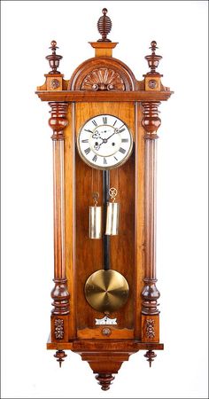 no.32 WOODEN FINIALS,TURNED TO THE ANTIQUE CLOCK BECKER ..
