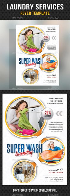 laundry flyers sample