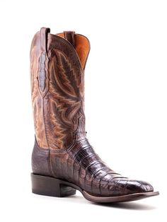 Mens Lucchese Sienna Crocodile Ropers Lucchese Heritage Mens Black Cherry
