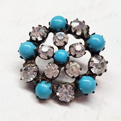 15mm fancy glass crystal blue ab gem dress coat button sew on jewel rhinestone