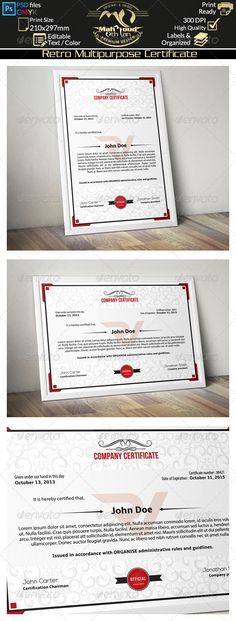 Multipurpose Certificates Psd templates, Certificate design and - corporate certificate template Multipurpose Certificates Psd templates, Certificate design and - corporate certificate template