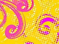 yellow and pink background
