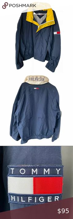Tommy Hilfiger Men/'s Off White//Ivory Heather Full Zip Baseball Sweater Jacket
