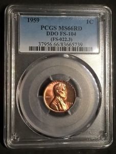 UNITED STATES -1959 /"D/" MEMORIAL PCGS MS66RD PENNY