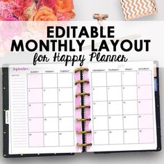 academic monthly planners