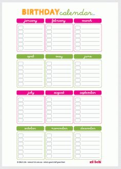 28 best printable birthday calendar images birthday calender free printable birthday calendar template