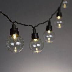 One Of My Favorite Discoveries At Worldmarket Clear Orb Solar Bistro String Lights Solar Led Patio Light Set 20 1 5 Bulbs