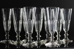 Aurora Lot de 6 fl/ûtes /à champagne en cristal taill/ées /à la main dans un emballage cadeau