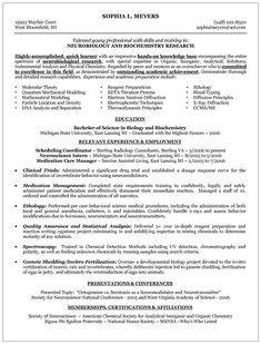 resume for job example