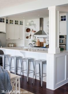 Kitchen Island With Columns incorporate a support post into kitchen island | kitchen remodel Kitchen Island With Columns incorporate a support post into kitchen island | kitchen remodel