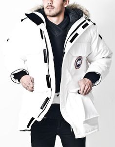 canada goose Parkas White canada goose Parkas White