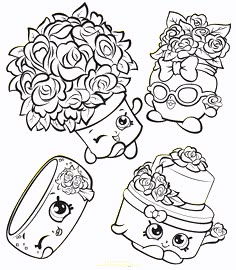 Download Banana Splitty Shopkins Coloring Page Free Shopkins | Clip art | Shopkins colouring pages ...