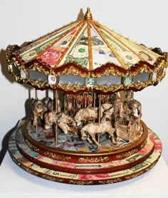 Carrusel De Feria Vintage Modelo Merry Go Round Juguete De Carrusel De Feria Vintage Modelo Merry Go Round Juguete De