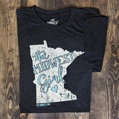 Teenagers Teen Girls Minnesota State Outline Printed Long Sleeve 100/% Cotton Tops