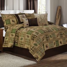 Piece Western Rustic Bedding Comforter Set Blue Jean 7