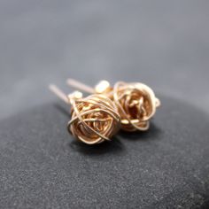 Ed Up Post Earrings Set Silver Phillips Head Flat Organic Love Knot Earrings 42 00 Via Etsy