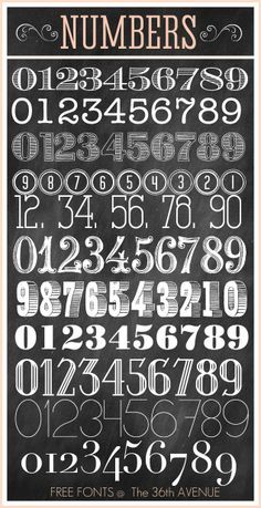 chalkboard art fonts